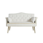 CREAM WHITE  2 SEATER SOFA - Grand Goldman Shop