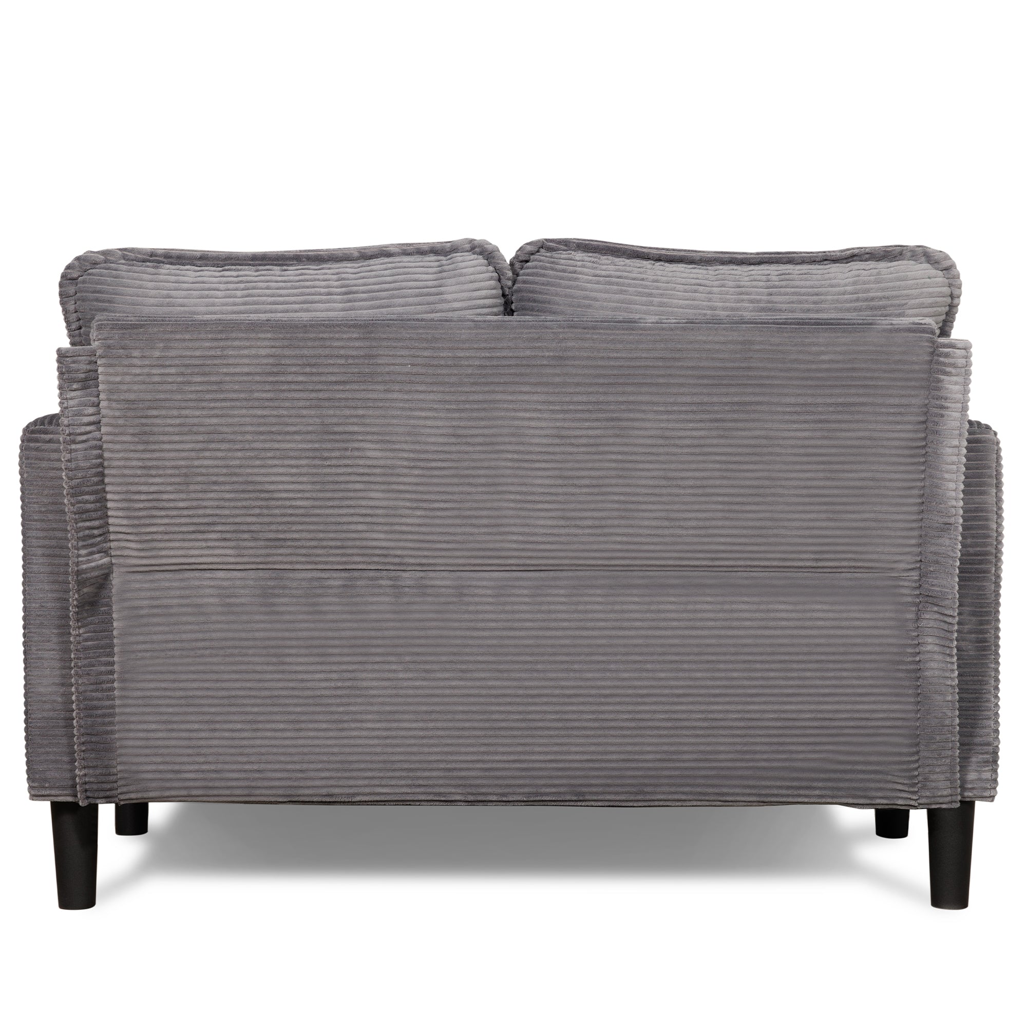 48' Soft Corduroy Loveseat Couch W/Soft Cushions,Side Storage Pocket,Sturdy Composite Board & Solid Wood Frame, High Rebound Sponge,Easy Assembly,Ideal for Living Room,Apartment,Dorm,Office. - Grand Goldman Shop