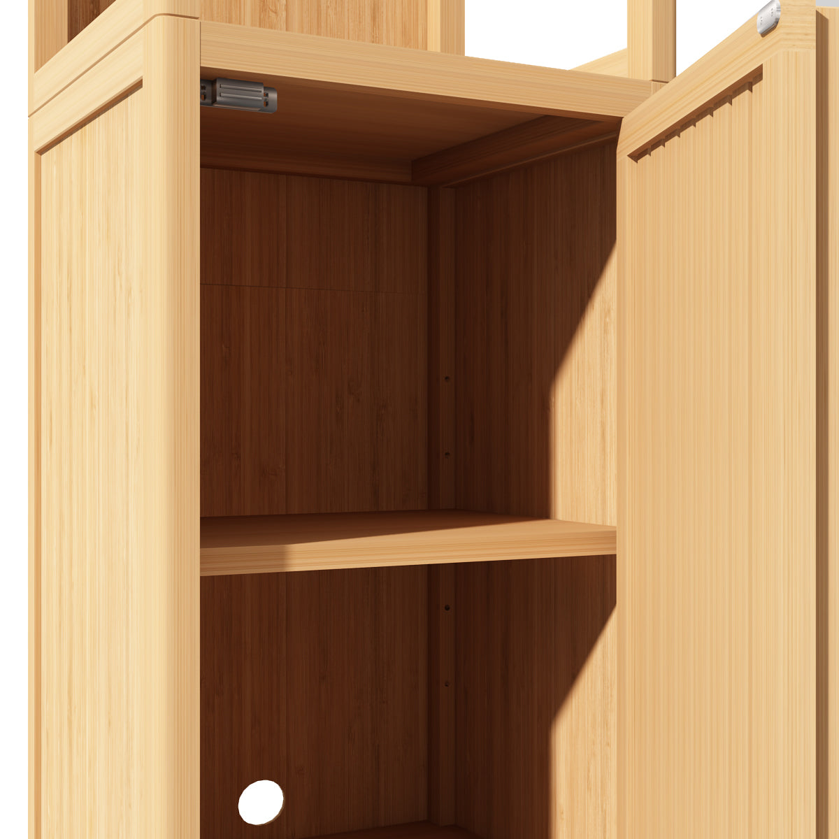 Large capacity multifunctional bamboo storage cabinet furniture for bathroom and living room - Grand Goldman Shop