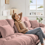 27  Ottoman - Pink - Grand Goldman Shop