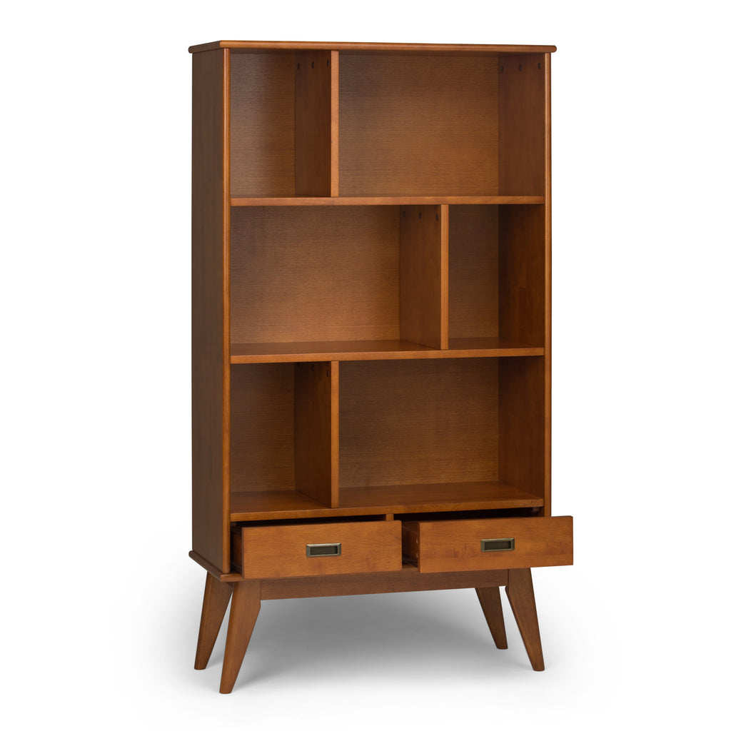 Draper Mid Century Wide Bookcase and Storage Unit - Grand Goldman