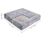 Kids Couch, 4Pcs Toddler Couch Sofa Bed, Kids Chair Seat Playroom Furniture, Child Sectional Sofa with Removable Cover for Ki