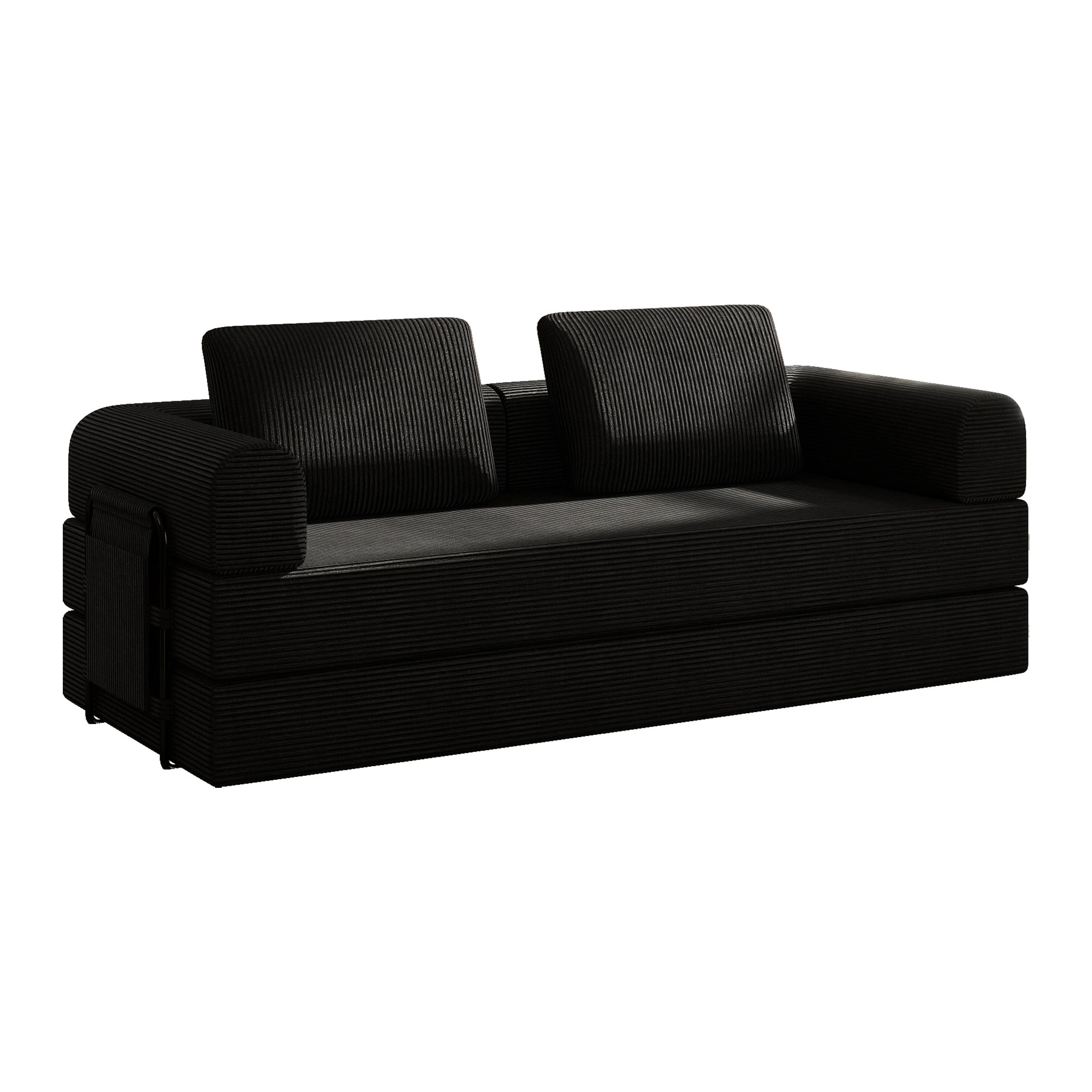 78 Inch Convertible Sleeper Sofa Bed, Futon Boneless Couch Lounge Loveseat with Pull Out Bed, No Assembly Required - Grand Goldman Shop