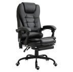 Massage Office Chair High Back Executive Recliner with Lumbar Support,Footrest,Reclining Back,Adjustable Heigh - Grand Goldma