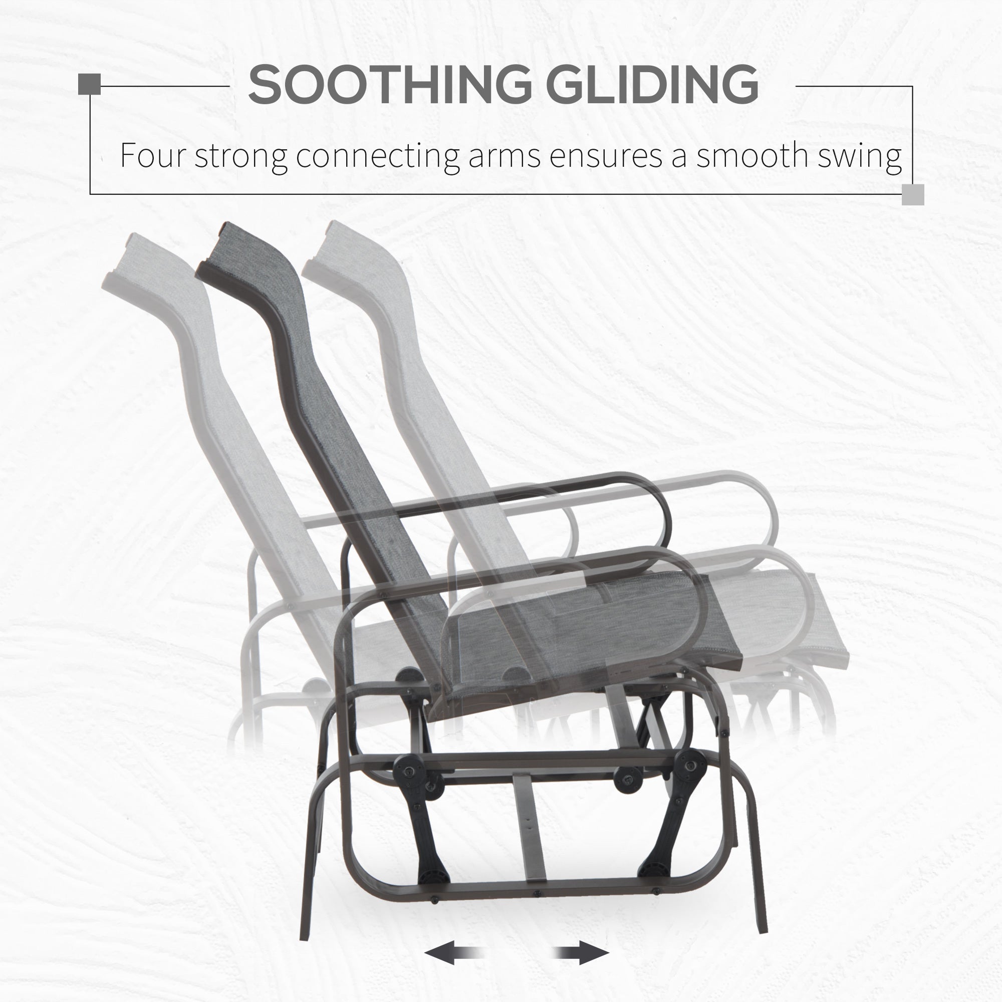 Gliding Chair Gliding Lounger Chair, Single Rocker - Grand Goldman Shop