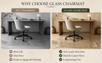 CLEAR Irregular Tempered Glass Chair Mat 36X47 INCH - Grand Goldman