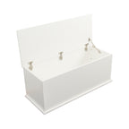 Storage Chest Trunk, Lift Top Wood Box for Entryway Bench Organizer Home Furniture, White - Grand Goldman Shop