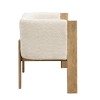 48.5' Upholstered Solid Loveseat (Natural Ash+Almond) - Grand Goldman Shop