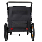 2 in 1 Kids Bike Trailer and Stroller for 1 to 2 Children, Jogging Function, Foldable Compact Storage with Universal Bike Hit