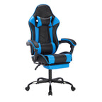 Gaming Chair with Footrest, Ergonomic Computer Chair with Headrest and Lumbar Support, Breathable Material Height Adjustable 