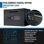 Compact Keypad Depository Safe | Premium Home Decor - Grand Goldman