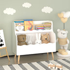 Kids Bookcaes, Children Book Organizer, toy Storage Cabinet Organizer, White | Premium Home Decor - Grand Goldman