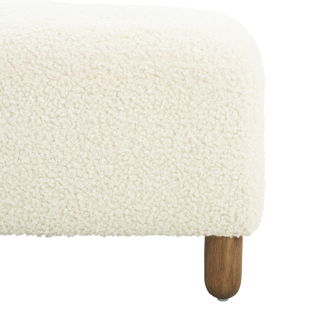 Comfortable Ottoman, White - Grand Goldman Shop