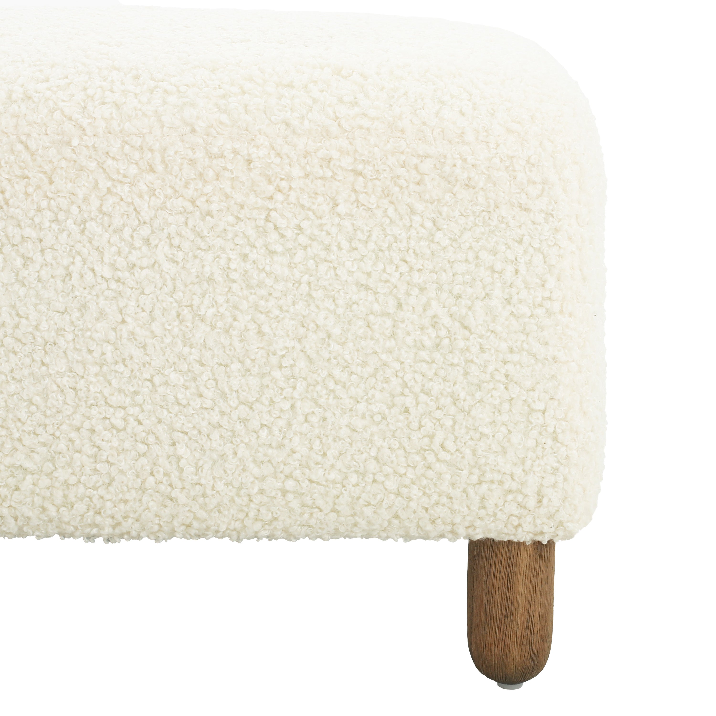 Comfortable Ottoman, White - Grand Goldman Shop