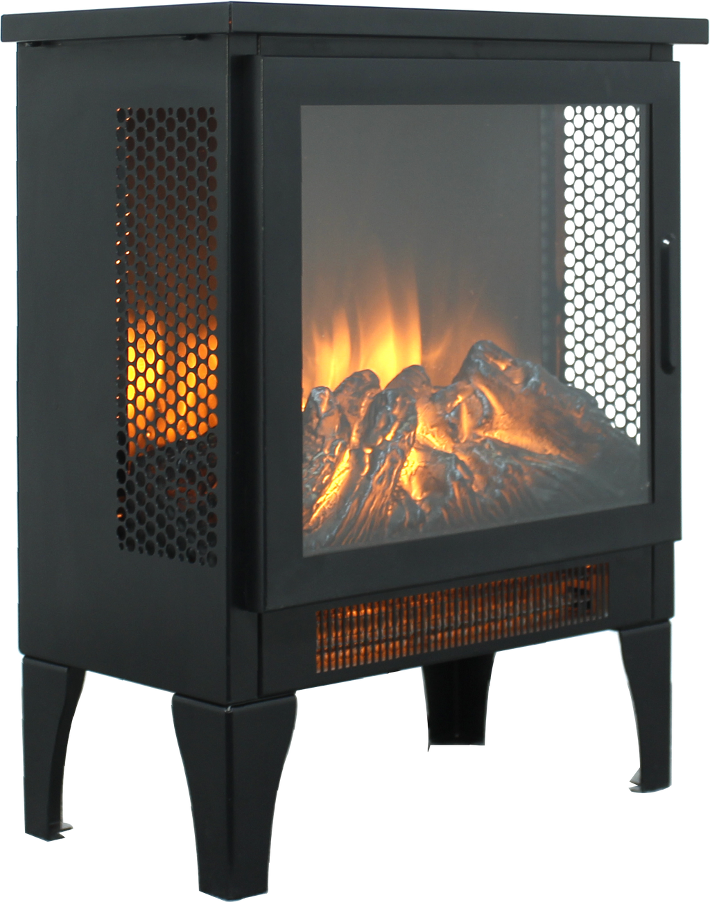 18 inch Freestanding Electric Fireplace Stove heater with 3D Flame effect - Grand Goldman Shop
