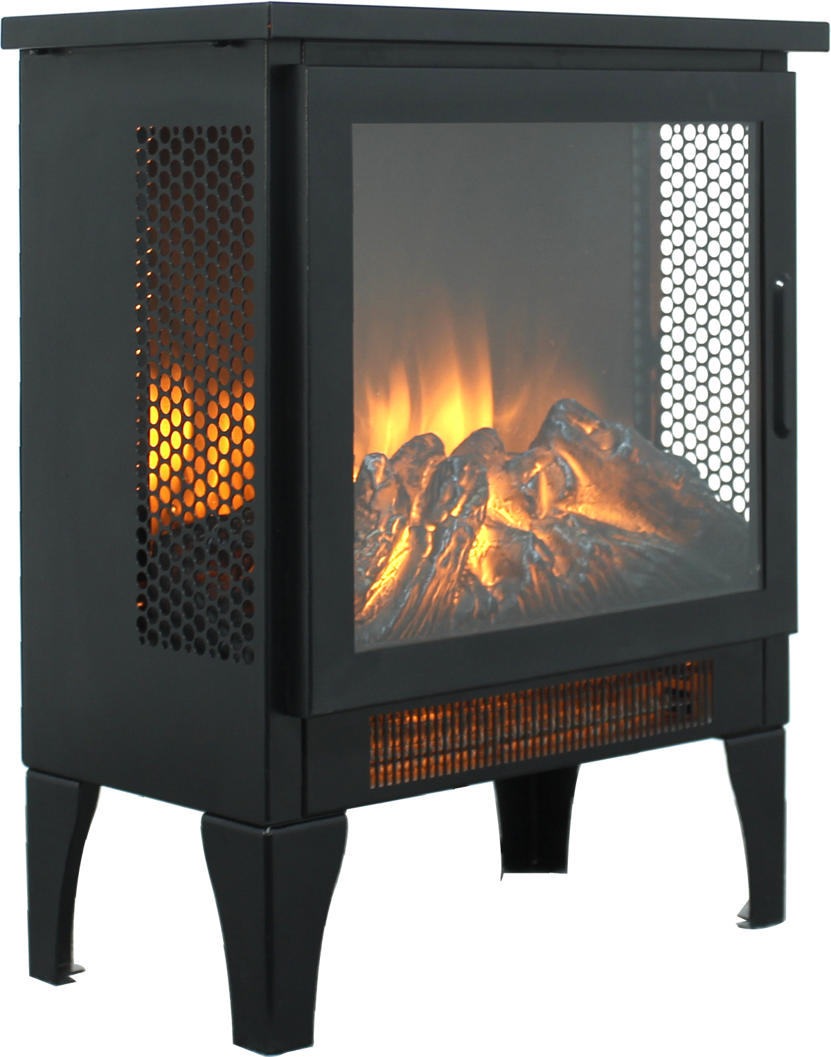 18 inch Freestanding Electric Fireplace Stove heater with 3D Flame effect - Grand Goldman Shop