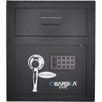 Black Steel Keypad Depository Safe with Dual PIN Codes and Anti-Fishing Baffles, 0.72 Cu Ft - Grand Goldman