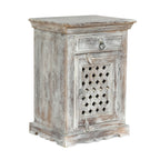 WOODEN NIGHTSTAND WITH 1 DRAWER 1 DOOR - Grand Goldman Shop