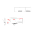 Roslyn Wall-Mounted Cabinet with Lift-Up Door, Open Compartments, Natural Oak and White | Premium Home Decor - Grand Goldman