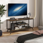 There are installation videos and scene videos. TV socket and LED light - TV stand TV up to 55 ', small unit modern TV console suitable for living room and bedroom, light grey - Grand Goldman Shop