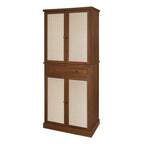 4 Door Cabinet with 1 Drawer, with 4 Adjustable Inner Shelves, Storage Cabinet - Grand Goldman Shop