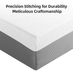10-Inch Premium FULL Mattress - Premium 4-Layer Foam Sofa & Mattress - Japanese Design & Manufacturing, Ultra-Breathable, Eco-Friendly, Antimicrobial, Ergonomic Zoned Support, CertiPUR-US & OEKO-TEX - Grand Goldman Shop