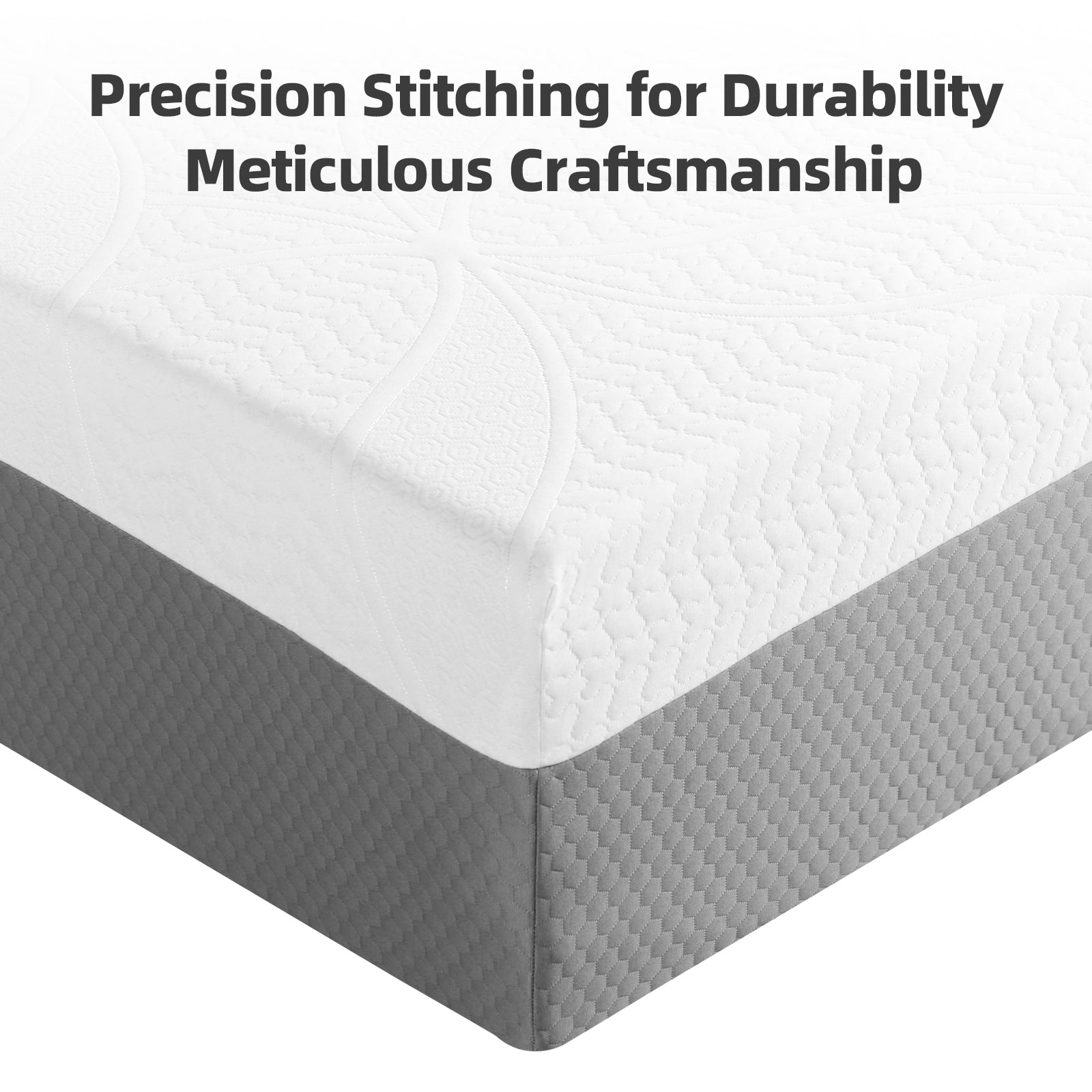 10-Inch Premium FULL Mattress - Premium 4-Layer Foam Sofa & Mattress - Japanese Design & Manufacturing, Ultra-Breathable, Eco-Friendly, Antimicrobial, Ergonomic Zoned Support, CertiPUR-US & OEKO-TEX - Grand Goldman Shop