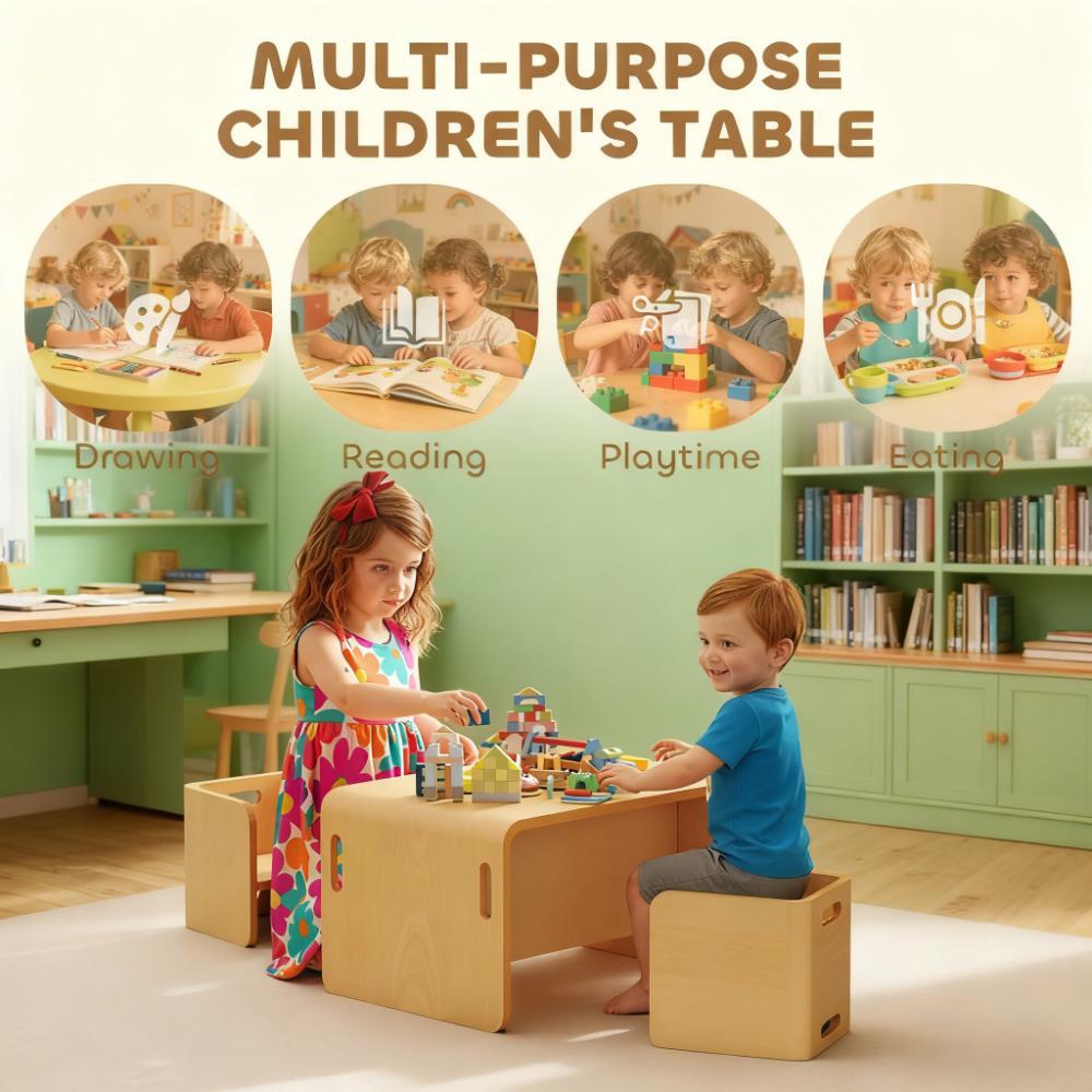 Height Adjustable Toddler Table and Chair Set | Premium Home Decor - Grand Goldman
