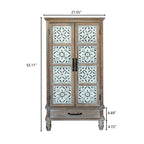 55.12'' Tall Tower Storage Cabinet - Rustic Wood Sideboard Pantry Cabinet - Versatile Buffet Cabinet with Storage for Home Decor and Organization chic cabinet with two doors and a drawer - Grand Goldman Shop