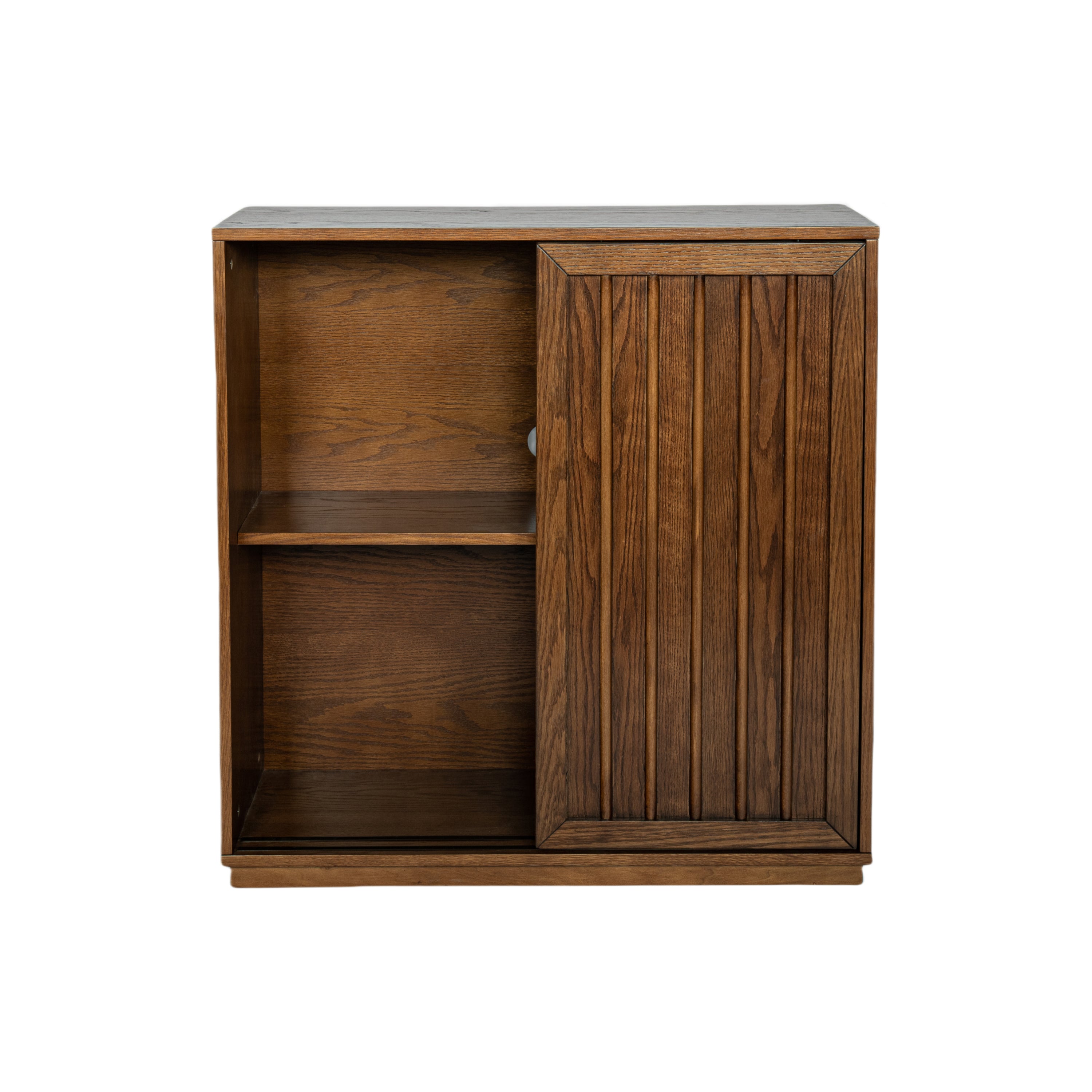 Mid Century Sideboard with 2 Sliding Door & Solid Wood Decorative Strips, Storage Cabinet for Living Room, Kitchen, Dining, Entryway, Hallway - Grand Goldman Shop