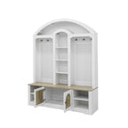 Multi-functional wardrobe/entrance wardrobe, equipped with shoe racks, clothes hangers and hooks. Wardrobe - A wardrobe is made of sturdy medium-density fiberboard with modern design and practical sto - Grand Goldman Shop