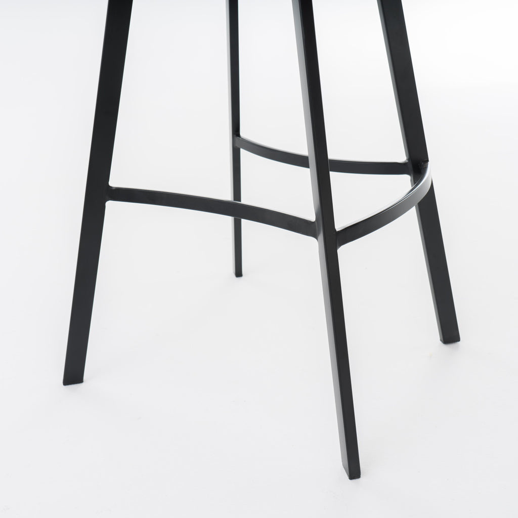 Set of 2 30' Dax Faux Leather Barstool Brown - Grand Goldman Shop
