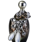 11.25' Tall Polyresin Decorative Jewelry Box 'Balleria', Crystal and Glass Accent - Grand Goldman Shop