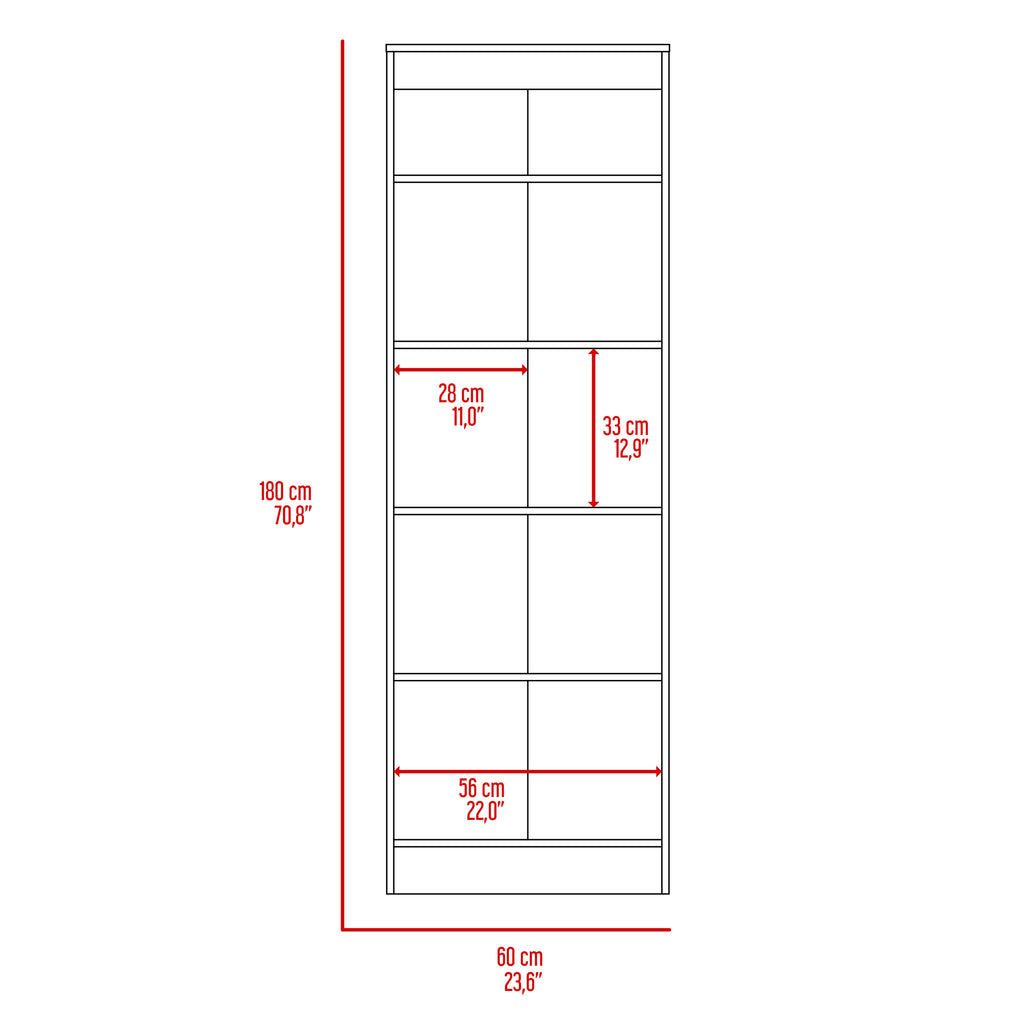 Multistorage Pantry Cabinet, Five Shelves, Double Door Cabinet -Black - Grand Goldman