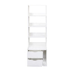 Night Stand with Bookshelf, Night Stand with 2 Storage Drawers for Bedroom - Grand Goldman Shop