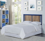 Connelly 4-in-1 Crib and Changer Combo Midnight Blue/Vintage Walnut - Grand Goldman