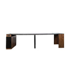 Modern Multifunctional Extendable Dining Table with Outlet, Space Saving Expanding Table with Storage for Party, Weddings, Meetings, Celebrations - Grand Goldman Shop