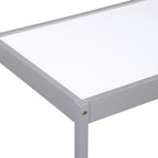 Gibson 3-Piece Dry Erase Kids Table & Two Chair Set, Gray | Premium Home Decor - Grand Goldman