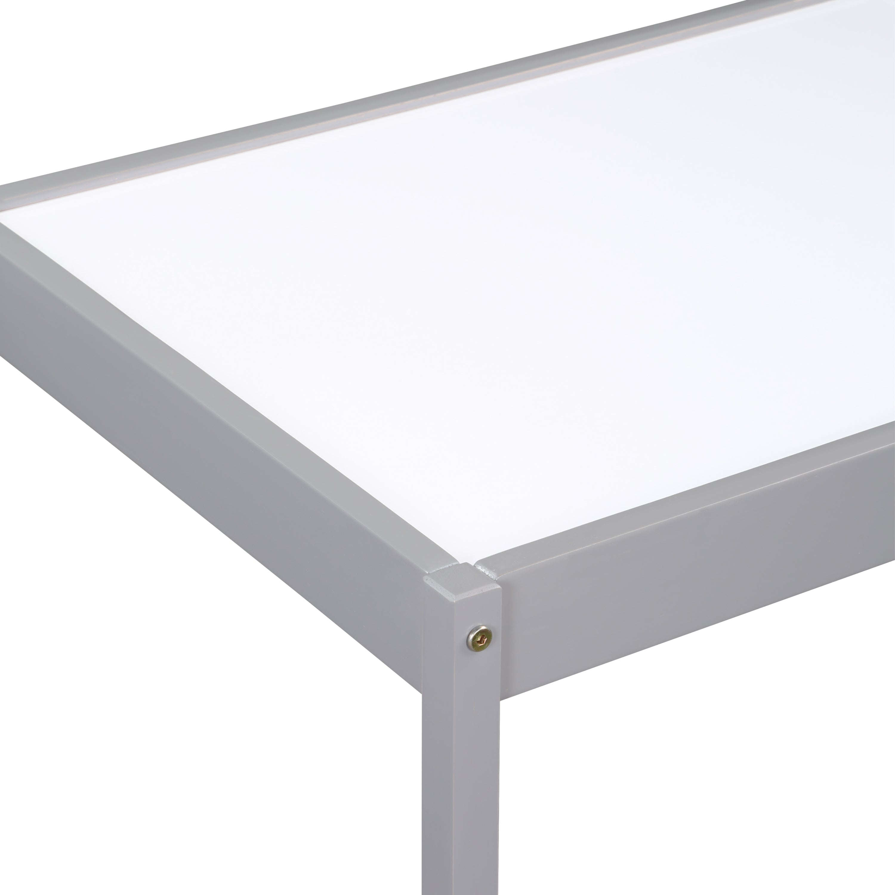 Gibson 3-Piece Dry Erase Kids Table & Two Chair Set, Gray | Premium Home Decor - Grand Goldman