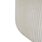 Upholstered Round Ottoman,Beige,Corduroy - Grand Goldman Shop