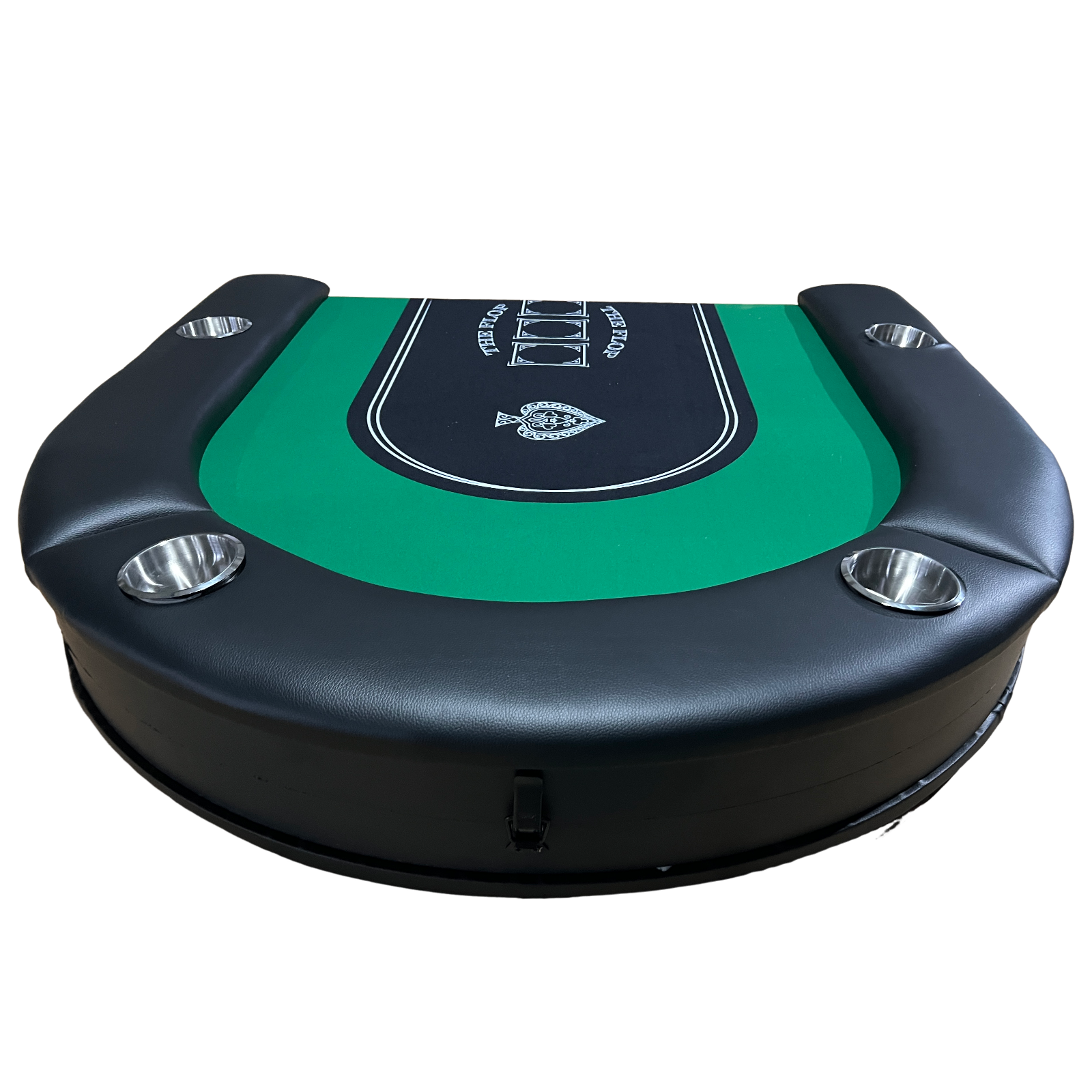 INO Design 71 inches Foldable Poker Table Portable for Casion Texas Hold'em Games with Green Felt | Premium Home Decor - Gran