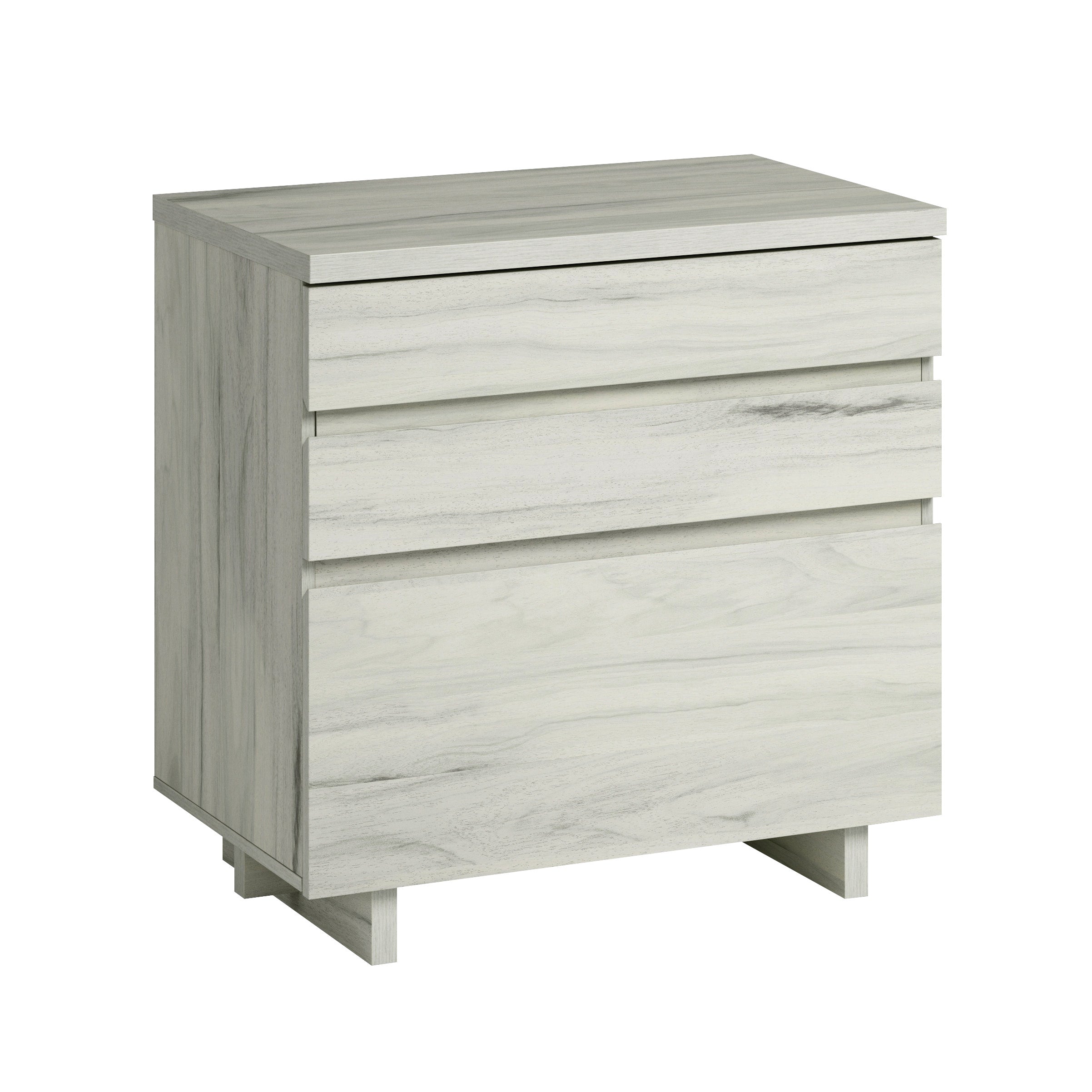 Lateral File with Large Drawers, Off White and Gray finish | Premium Home Decor - Grand Goldman