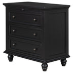 U_STYLE 27.6'' Painted Nightstand with pull-out tray, Fashion Bedside Cabinet with 3 Drawers, Minimalist Sofa Side Table with rubber legs and Metal handle for Bedroom Sofa Couch Office - Grand Goldman Shop