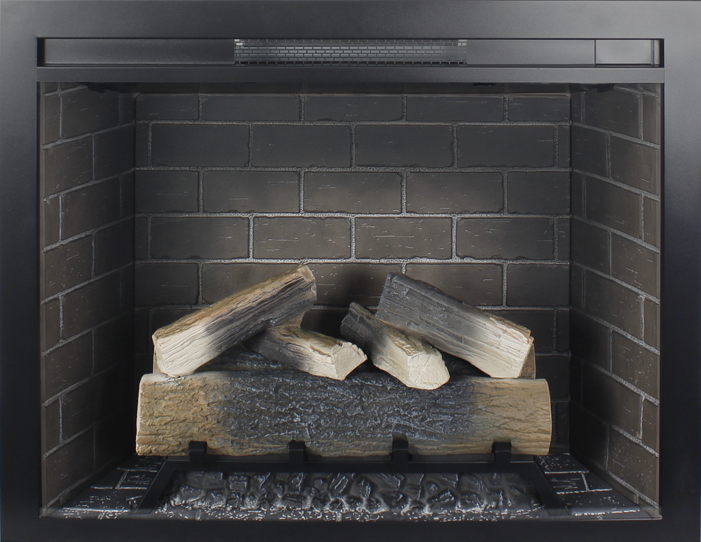 33 inch Infrared Electric Fireplace Insert, Touch Panel Home Decor Heater,Smokeless Firebox .With fixed Trim Kit .With Crackling Sound - Grand Goldman Shop
