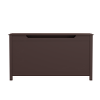 Kids Wooden Toy Box Storage with Safety Hinged Lid for Ages 2+ (Coffee) | Premium Home Decor - Grand Goldman
