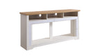 70 inch Fireplace TV Stand for TVs up to 70',with 60'smart Electric Fireplace,white - Grand Goldman Shop