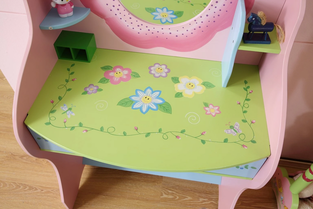 Kids Funnel Olivia the Fairy Girls Dressing Table with Chair - Grand Goldman