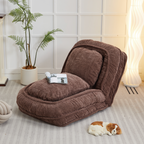 [VIDEO provided] Human Dog Bed ,Lazy Sofa Couch ,5 Adjustable Position,sit,sleep,fold,suit to put in bedroom, living room ,Space Saving Design,Brown - Grand Goldman Shop