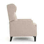 Westeros Wing Back Fabric Upholstered Recliner - Grand Goldman Shop