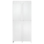 K&K 72' Tall Farmhouse Kitchen Pantry Cabinet with 8 Door Shelves, Curved Design Storage Cabinet with 3 Adjustable Shelves, Hidden Drawer, Versatile Cupboard for Kitchen, Dining & Bathroom, White - Grand Goldman Shop